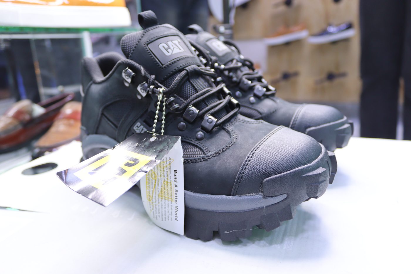 CAT Low-Cut Sneaker Boots — Black